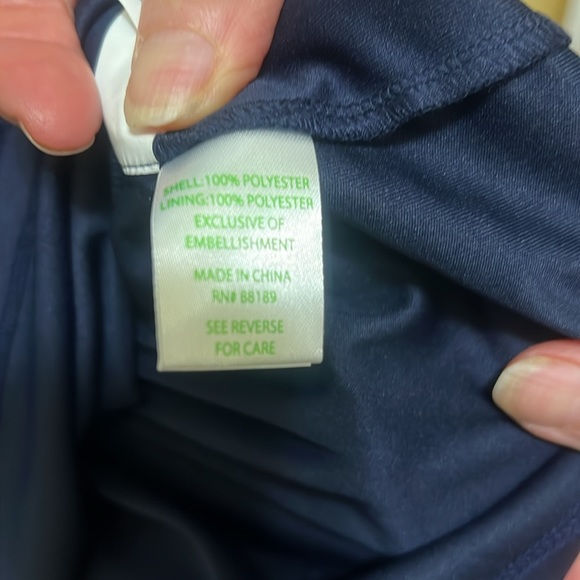 NWT LILLY PULITZER ALDEN TUNIC DRESS TRUE NAVY - Picture 8 of 8